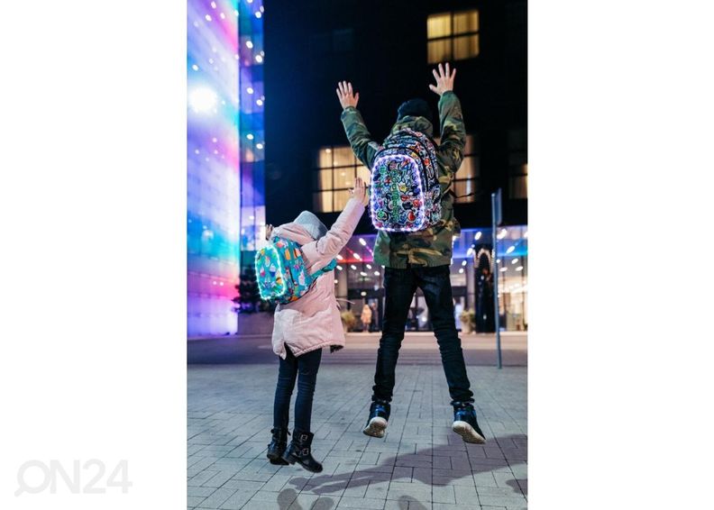 Seljakott CoolPack Bobby Lastele LED Graffiti 8L suurendatud
