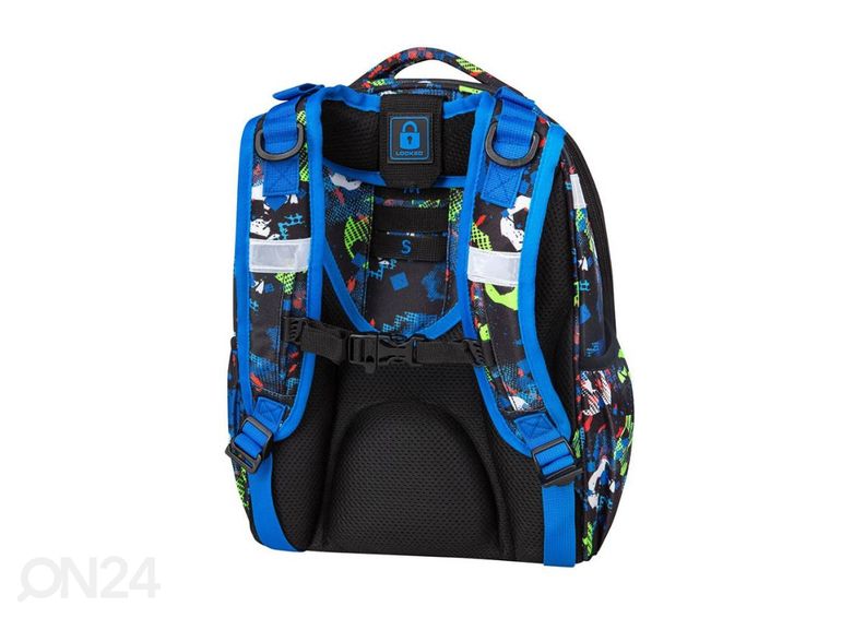 Seljakott CoolPack Turtle Football sinine 25 L suurendatud
