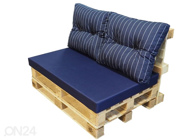 Seljatoepadjad euroalusele 55x61 cm, 2 tk suurendatud