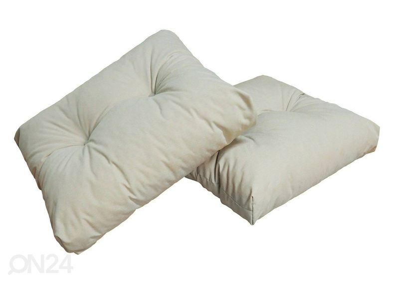 Seljatoepadjad euroalusele 55x61 cm, 2 tk suurendatud