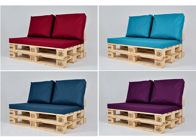 Seljatoepadjad euroalusele Active 60x50 cm, 2 tk suurendatud