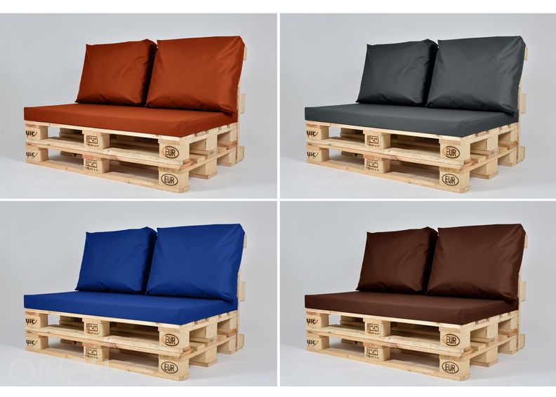 Seljatoepadjad euroalusele Active 60x50 cm, 2 tk suurendatud