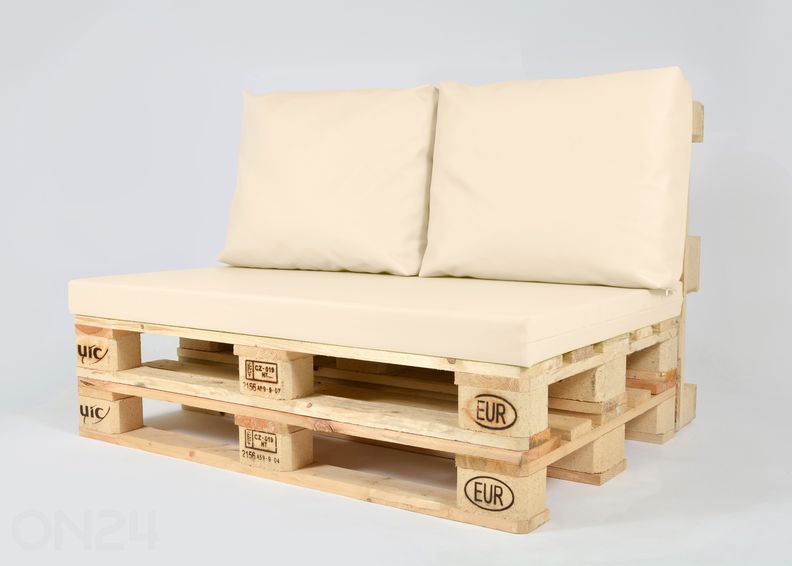 Seljatoepadjad euroalusele Original 60x50 cm, 2 tk suurendatud