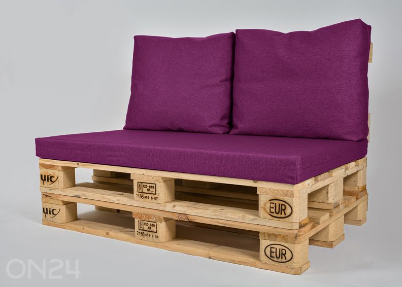 Seljatoepadjad euroalusele Style 60x50 cm, 2 tk suurendatud