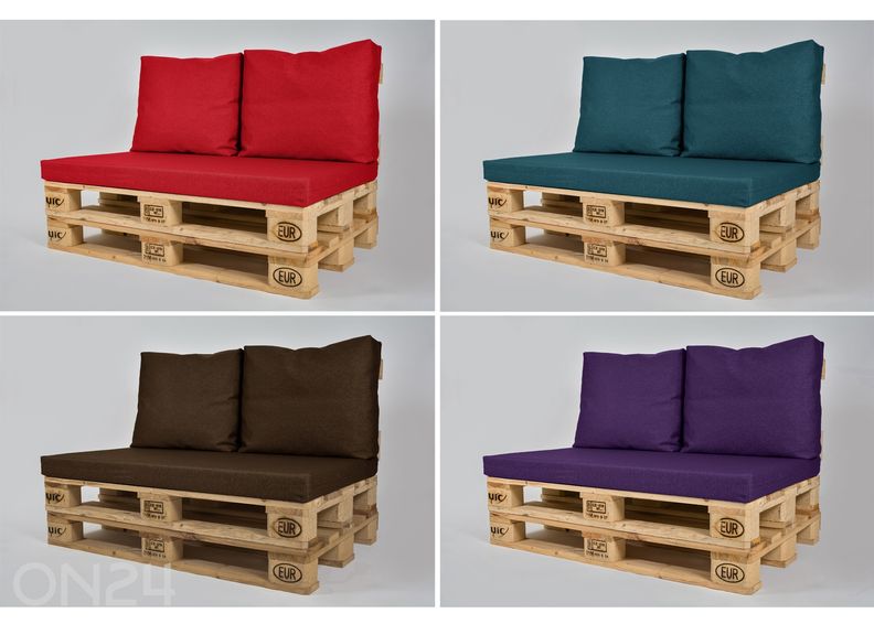 Seljatoepadjad euroalusele Style 60x50 cm, 2 tk suurendatud