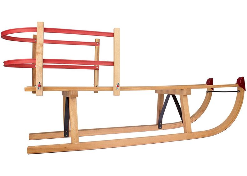 Seljatugi puidust kelgule Nijdam suurendatud