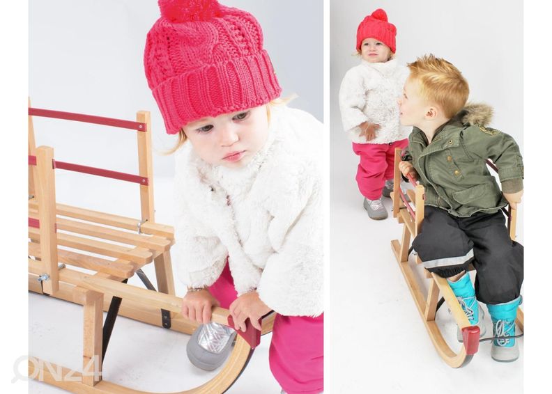 Seljatugi puidust kelgule Nijdam suurendatud