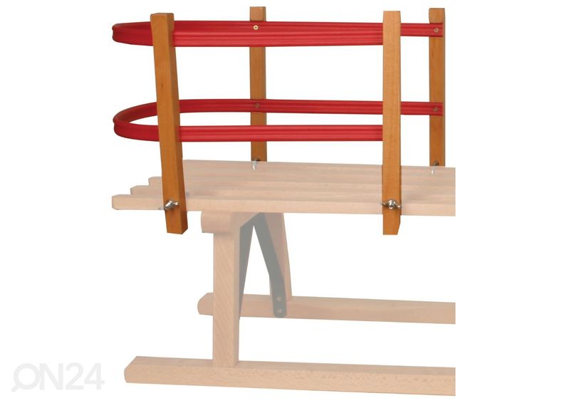 Seljatugi puidust kelgule Nijdam suurendatud