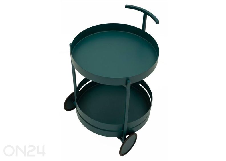 Serveerimiskäru Saturno, sinakasroheline suurendatud