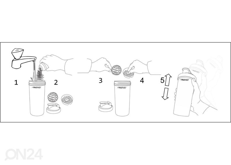 Shaker 0,4 L Avento suurendatud