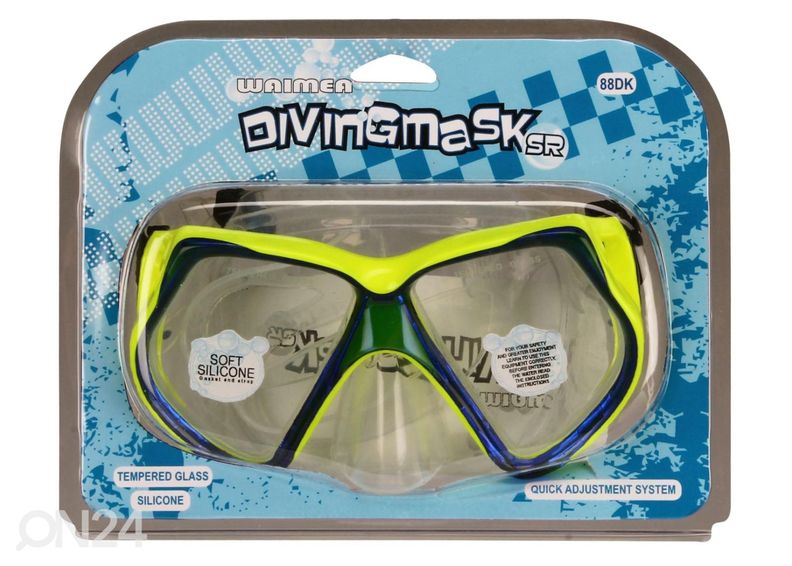 Silikoonist ujumismask Waimea suurendatud