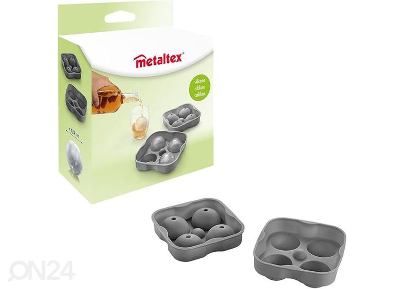 Silikoonvorm jääpallidele 12x12x5 cm suurendatud