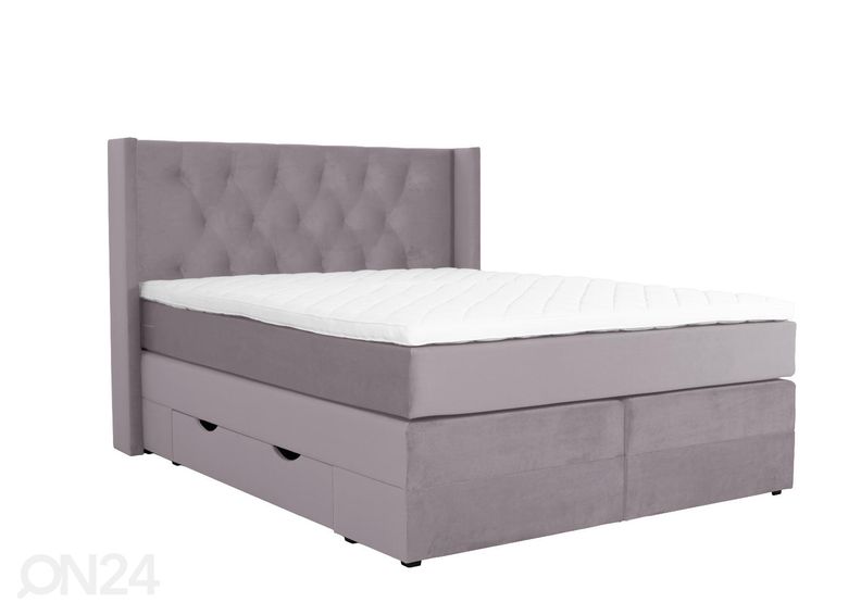 Sime Beds kontinentaalvoodi Elegance sahtlitega 140x210cm suurendatud