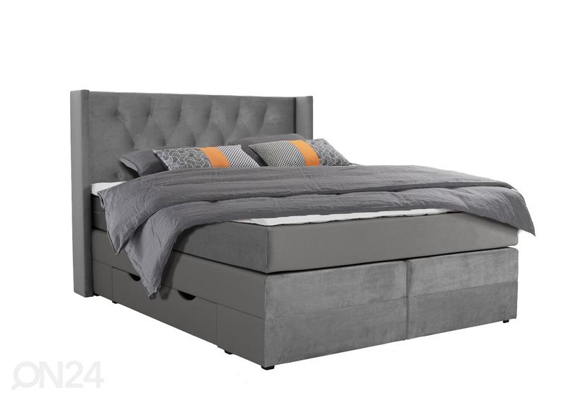 Sime Beds kontinentaalvoodi Elegance sahtlitega 140x210cm suurendatud