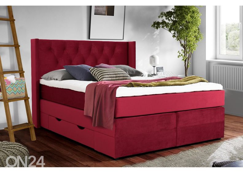 Sime Beds kontinentaalvoodi Elegance sahtlitega 160x210cm suurendatud