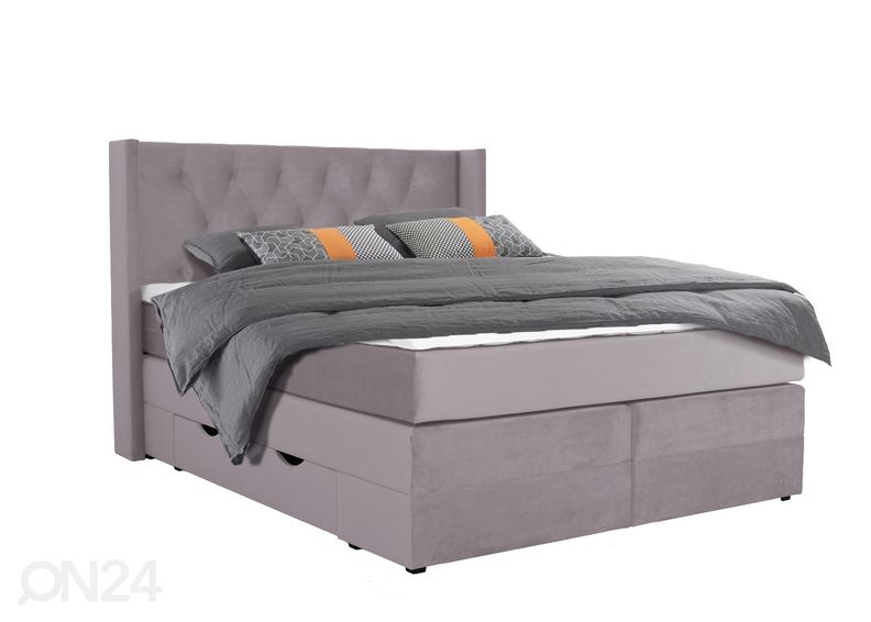 Sime Beds kontinentaalvoodi Elegance sahtlitega 160x210cm suurendatud