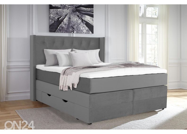 Sime Beds kontinentaalvoodi Elegance sahtlitega 180x200cm suurendatud