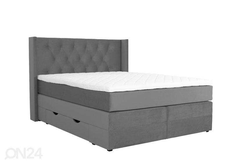 Sime Beds kontinentaalvoodi Elegance sahtlitega 200x200cm suurendatud