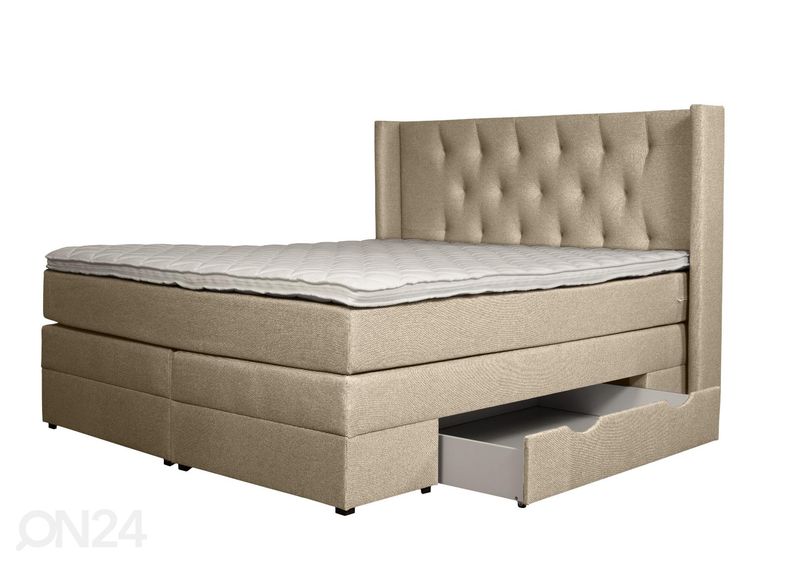 Sime Beds kontinentaalvoodi Sanna sahtlitega 160x200cm suurendatud