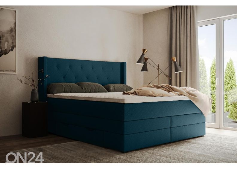 Sime Beds kontinentaalvoodi Sanna sahtlitega 160x210cm suurendatud