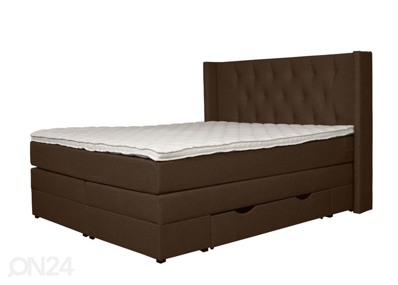 Sime Beds kontinentaalvoodi Sanna sahtlitega 180x200cm suurendatud