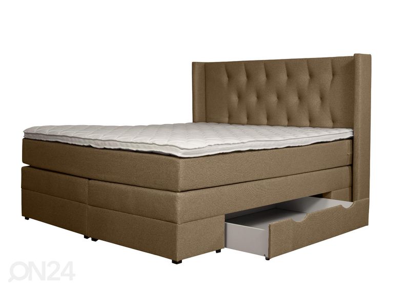 Sime Beds kontinentaalvoodi Sanna sahtlitega 180x210cm suurendatud