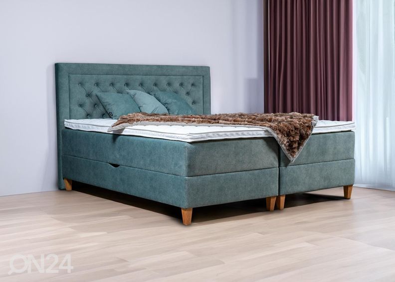 Sime Beds pesukastiga kontinentaalvoodi Marleen 140x200cm suurendatud