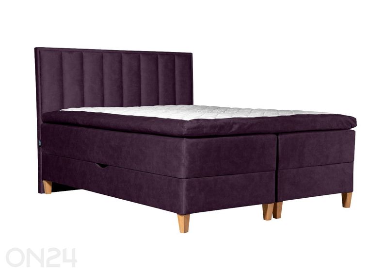 Sime Beds pesukastiga kontinentaalvoodi Mileen 140x210 cm suurendatud