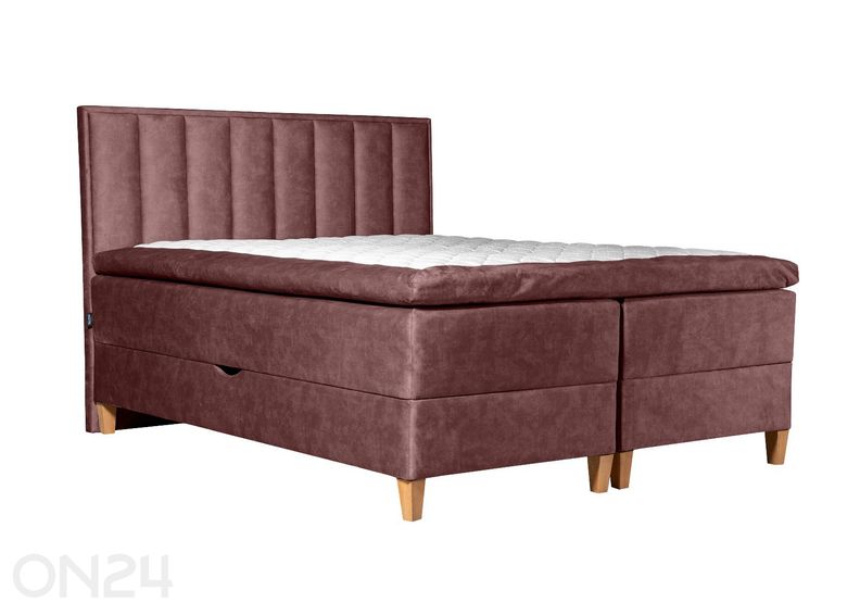 Sime Beds pesukastiga kontinentaalvoodi Mileen 140x210 cm suurendatud