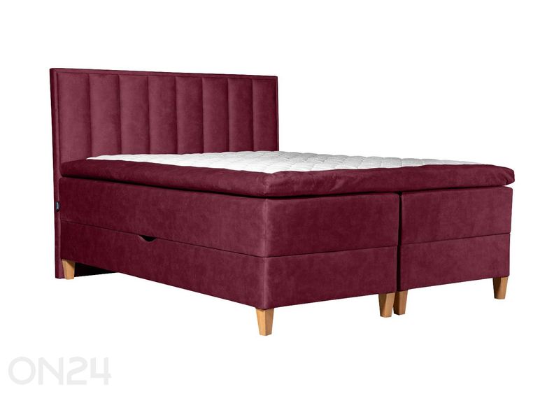 Sime Beds pesukastiga kontinentaalvoodi Mileen 140x210 cm suurendatud