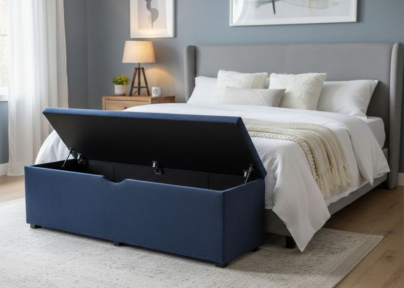 Sime Beds tumba panipaigaga Vault sile 90 cm suurendatud