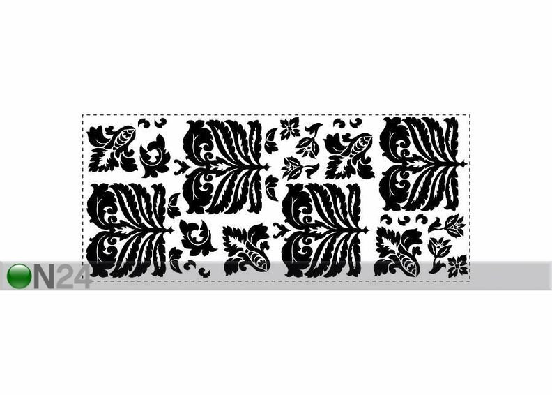 Sisustuskleebis Black Decor suurendatud