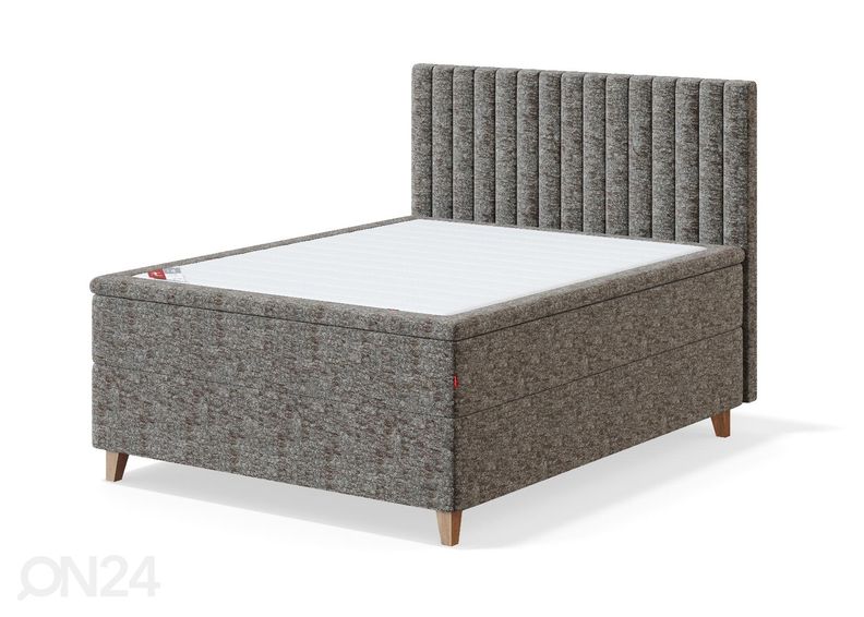 Sleepwell kontinentaalvoodi BLACK CONTINENTAL (4 jalaga) 160x200 cm suurendatud