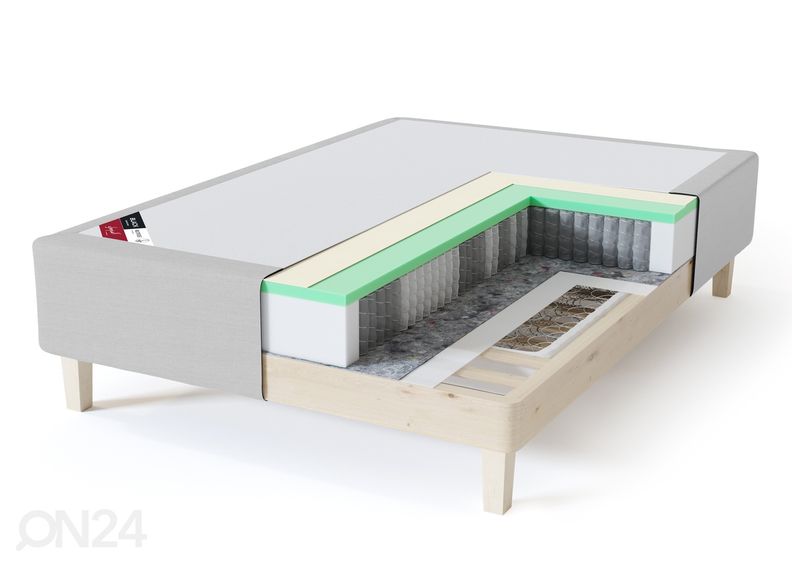 Sleepwell kušett BLACK Multipocket 140x200 cm suurendatud