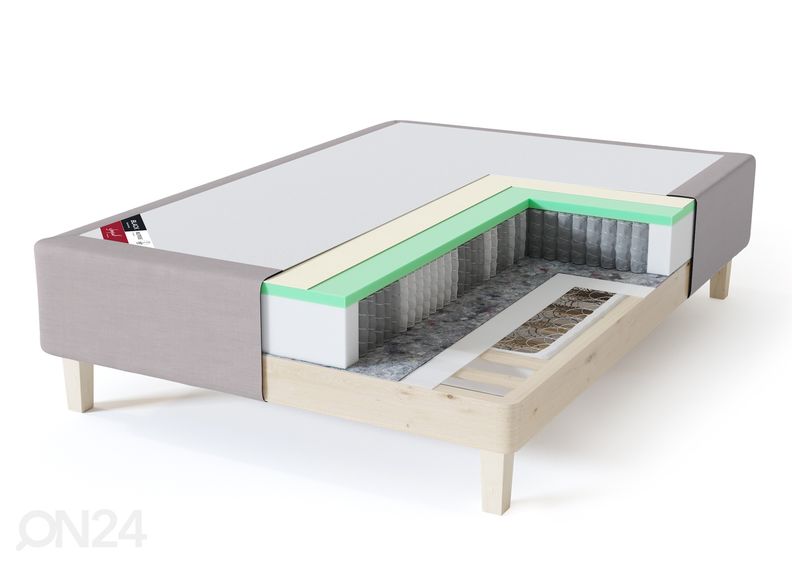 Sleepwell kušett BLACK Multipocket 140x200 cm suurendatud