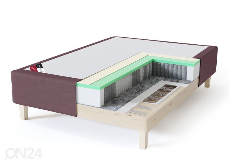 Sleepwell kušett BLACK Multipocket 140x200 cm suurendatud