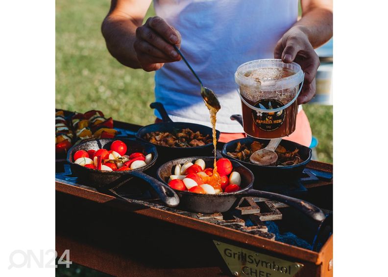 Söegrill Cor-Ten terasest GrillSymbol Naked Chef suurendatud