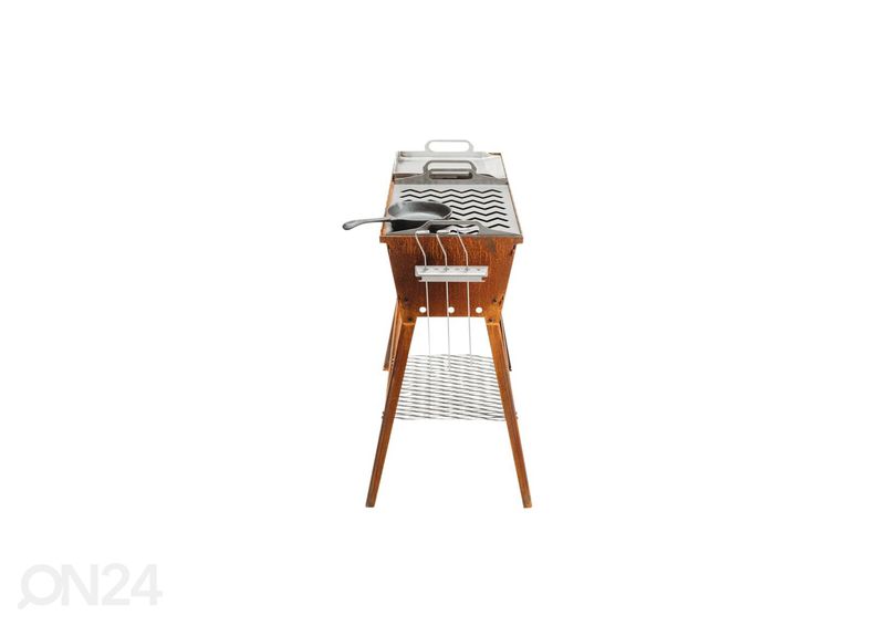Söegrill Cor-Ten terasest GrillSymbol Naked Chef suurendatud