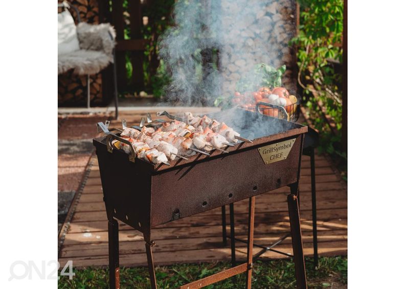 Söegrill Cor-Ten terasest GrillSymbol Naked Chef XS suurendatud