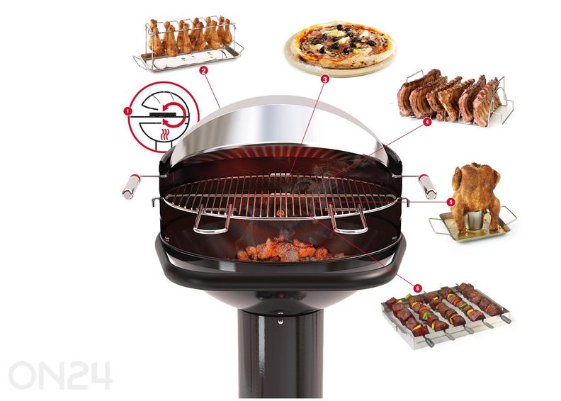 Söegrilli kaas-reflektor Barbecook Dome Ø 43 cm suurendatud