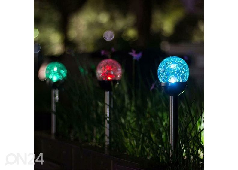 Solaarvalgusti Kula LED RGB, 2 tk suurendatud