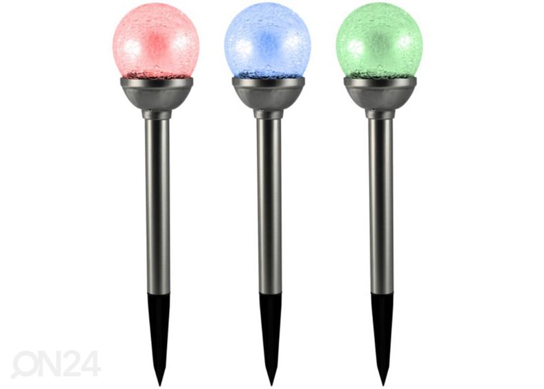 Solaarvalgusti Kula LED RGB, 2 tk suurendatud