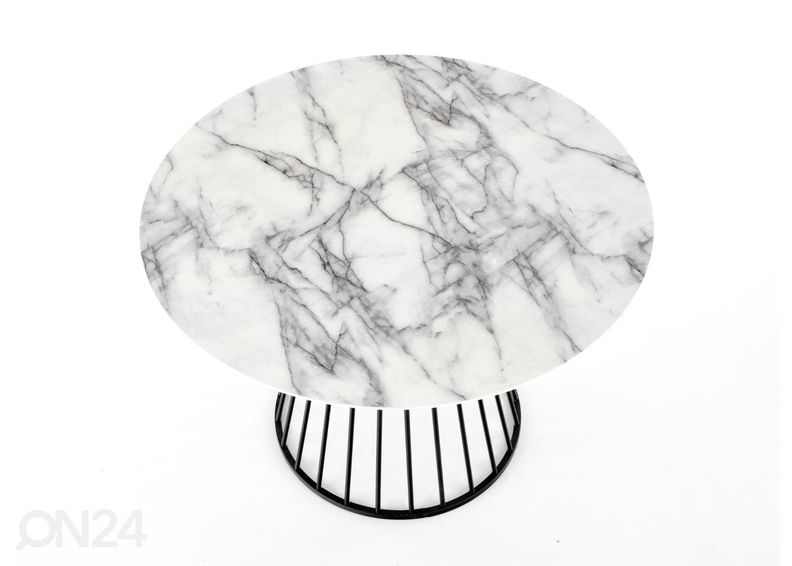 Söögilaud Ø 110 cm suurendatud