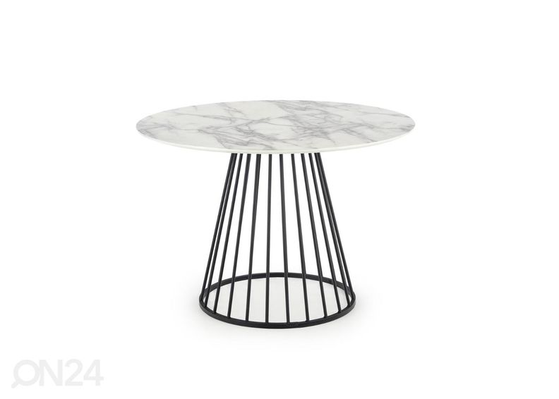 Söögilaud Ø 110 cm suurendatud