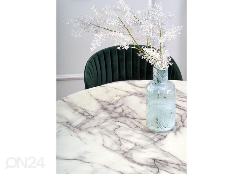 Söögilaud Ø 110 cm suurendatud