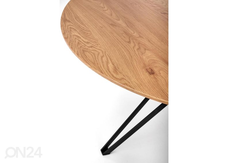 Söögilaud Ø 120 cm suurendatud