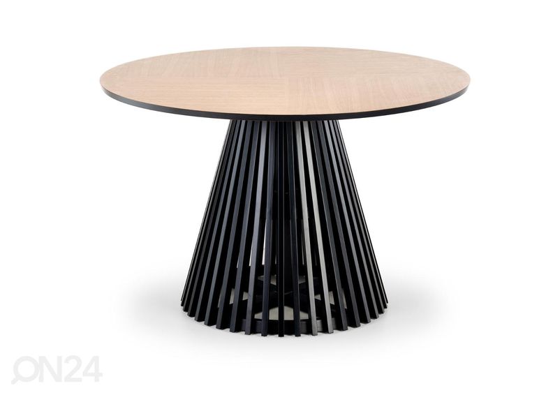 Söögilaud Ø 120 cm suurendatud