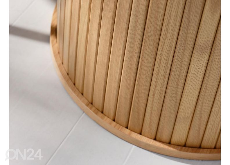 Söögilaud Ø 120 cm suurendatud