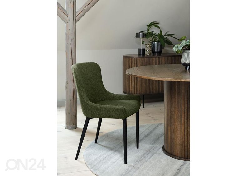 Söögilaud Ø 120 cm suurendatud