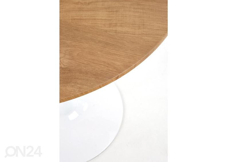 Söögilaud Ø 80 cm suurendatud